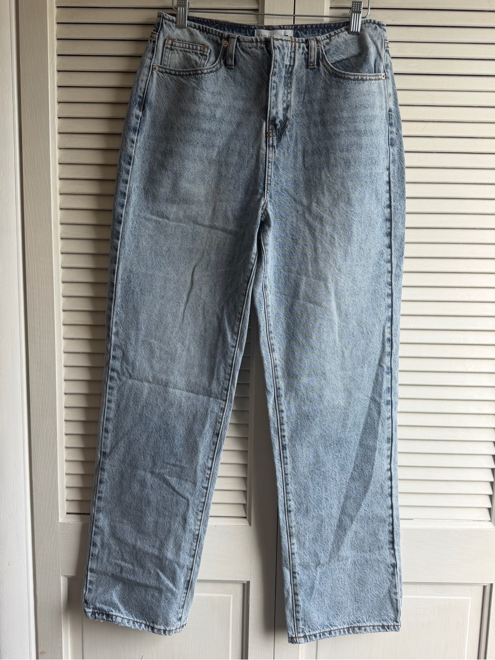 Fashion Nova Light Wash Straight Leg Jeans - Light Blue